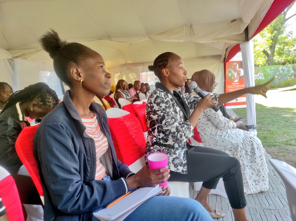 Activista047's tweet photo. Happening now: #InvestInWomenBaraza 

What are gender responsive public services? Are they accessible, are they available? Are they affordable? Are they accessible? 

As we commemorate this #IWD2024, we must work towards realizing having gender responsive public services. https://t.co/BmxnN2op3x