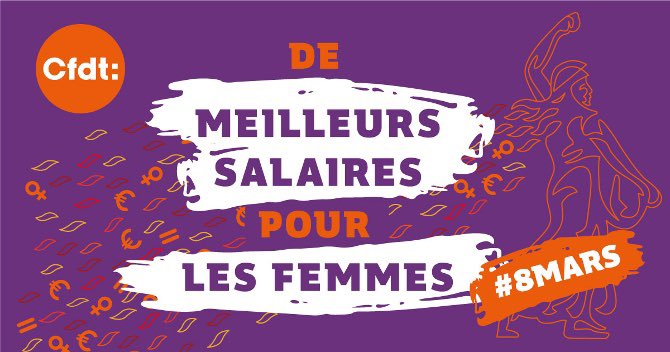 #8mars jour J ⏰La  résignation face aux inégalités entre les femmes et les hommes n’est pas possible. Il existe des leviers pour combler les écarts de salaires dans les entreprises et les administrations.  Mobilisons nous aujourd’hui !