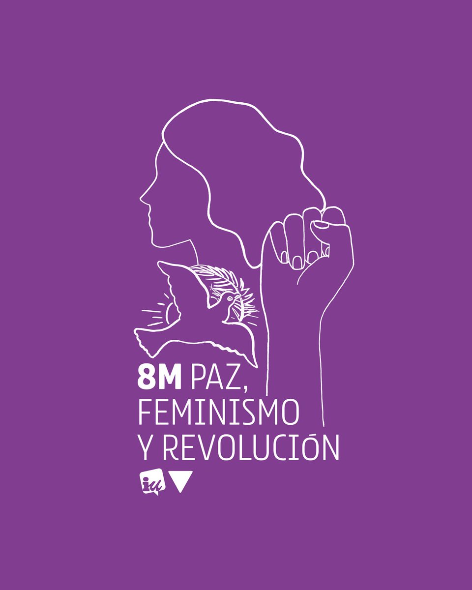 IzquierdaUnida's tweet photo. El feminismo es el ejemplo de que se las cosas se  pueden cambiar desde abajo. Reclamamos una revolución feminista transformadora para una sociedad libre, solidaria e igualitaria, en la que siempre podamos vivir en paz.

♀️ Este #8M Paz, feminismo y revolución.

Feliz #8M2024 https://t.co/LTzKoAneiw