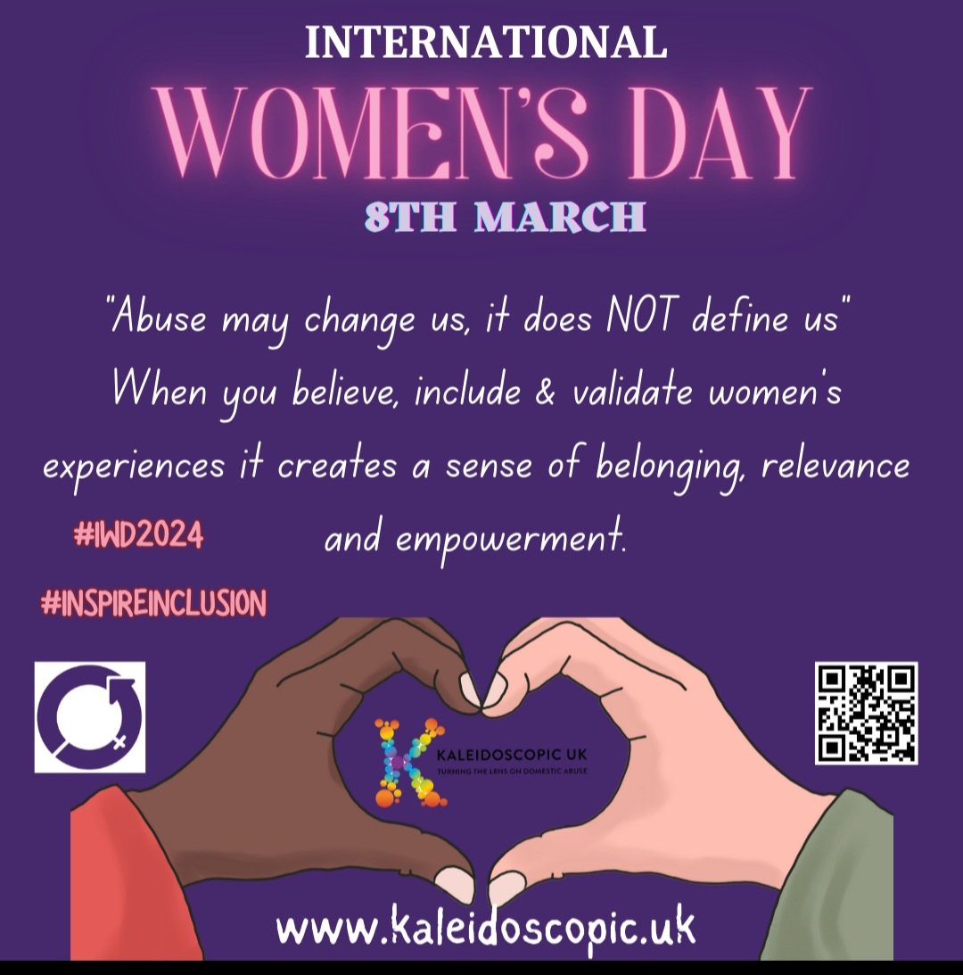This International womens Day 🫶 #IWD24 #InspireInclusion we want all womens experiences to be seen, heard, believed, supported, and validated. Abuse may change us, it does NOT define us Incude their lived experience and voices throughout all processes! #hba #United #equity