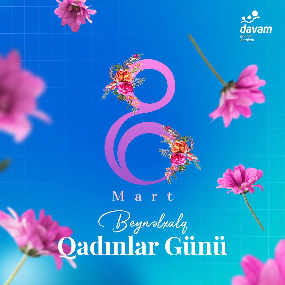 Əziz xanımlar!✨

Tarix boyu özünün qəhrəmanlığı, müdrikliyi və fədakarlığı ilə parlaq səhifələr yazan Azərbaycan qadınlarının timsalında hər birinizi Beynəlxalq Qadınlar Günü münasibətilə təbrik edirik!💐

Gününüz mübarək! 🤗

#8Mart #BeynəlxalqQadınlarGünü #DavamGenclerHerekati