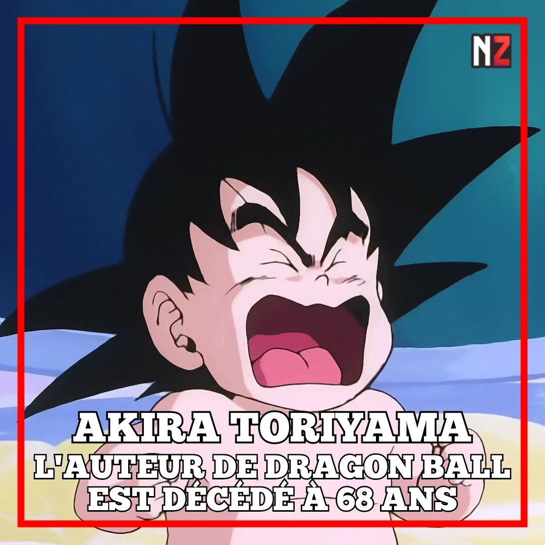 🐉 Triste nouvelle pour plusieurs générations de lecteurs de mangas, le papa de Son Goku nous a quittés le 1er mars des suites d'un hématome sous-dural