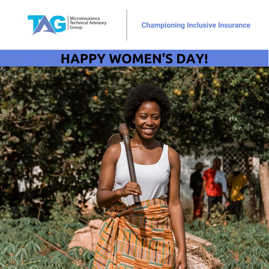 Today, we celebrate International Women's Day.

 TAG is committed to championing inclusive insurance to empower women and girls.

Happy International Women's Day!

#IWD2024 
#InclusiveInsurance
#EmpowerWomen 
#InvestInWomen 
#AccelerateProgress 
#InspireInclusion