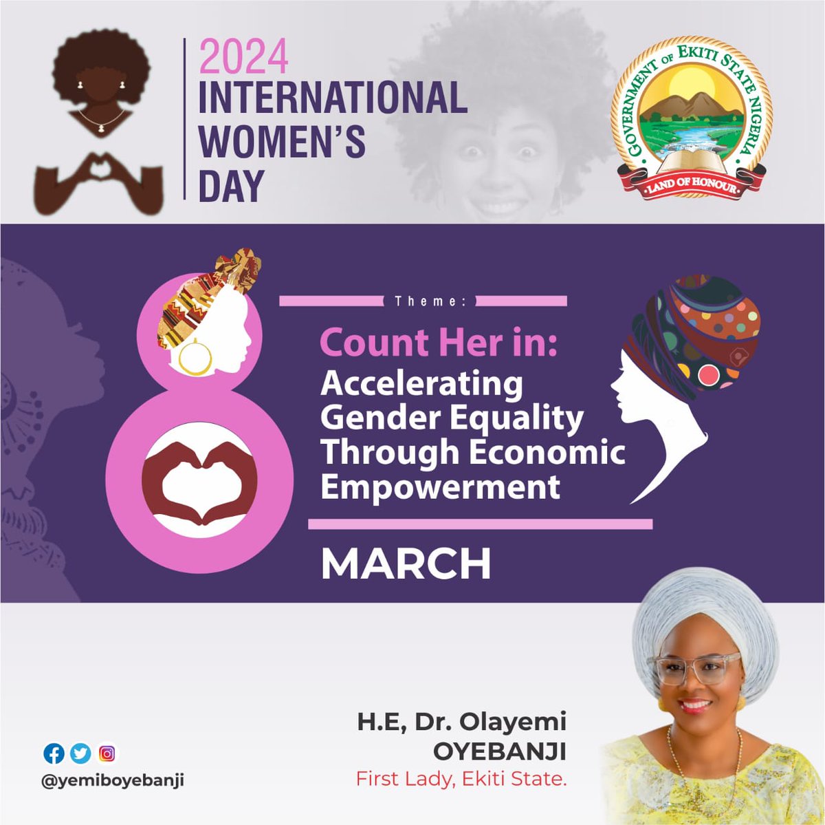 International Women's Day 2024: Count Her In – Accelerating Gender Equality Through Economic Empowerment. Economic empowerment fuels equality. Let's amplify women's voices, nurture their potentials, and advance gender equality. Together, let's empower women economically and…