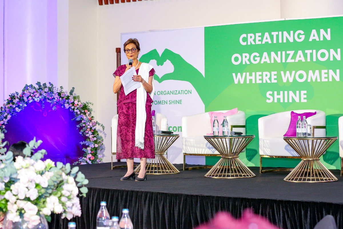 SafaricomPLC's tweet photo. Next up, we had the keynote speaker, Masim Devji, CEO of Diamond Trust Bank Group, who ignited inspiration with her leadership journey. She also imparted invaluable wisdom on work-life balance, continuous education, and the power of hard work. #IWD24 https://t.co/DBPJPZZDoh