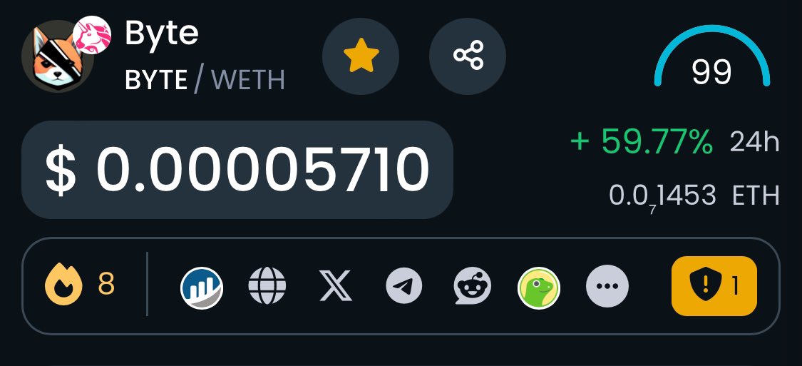 WhaleFUD's tweet photo. If $BYTE skyrockets by 1000x from here, its market cap would be lower than $SHIB's ATH. https://t.co/DClH1jROVz