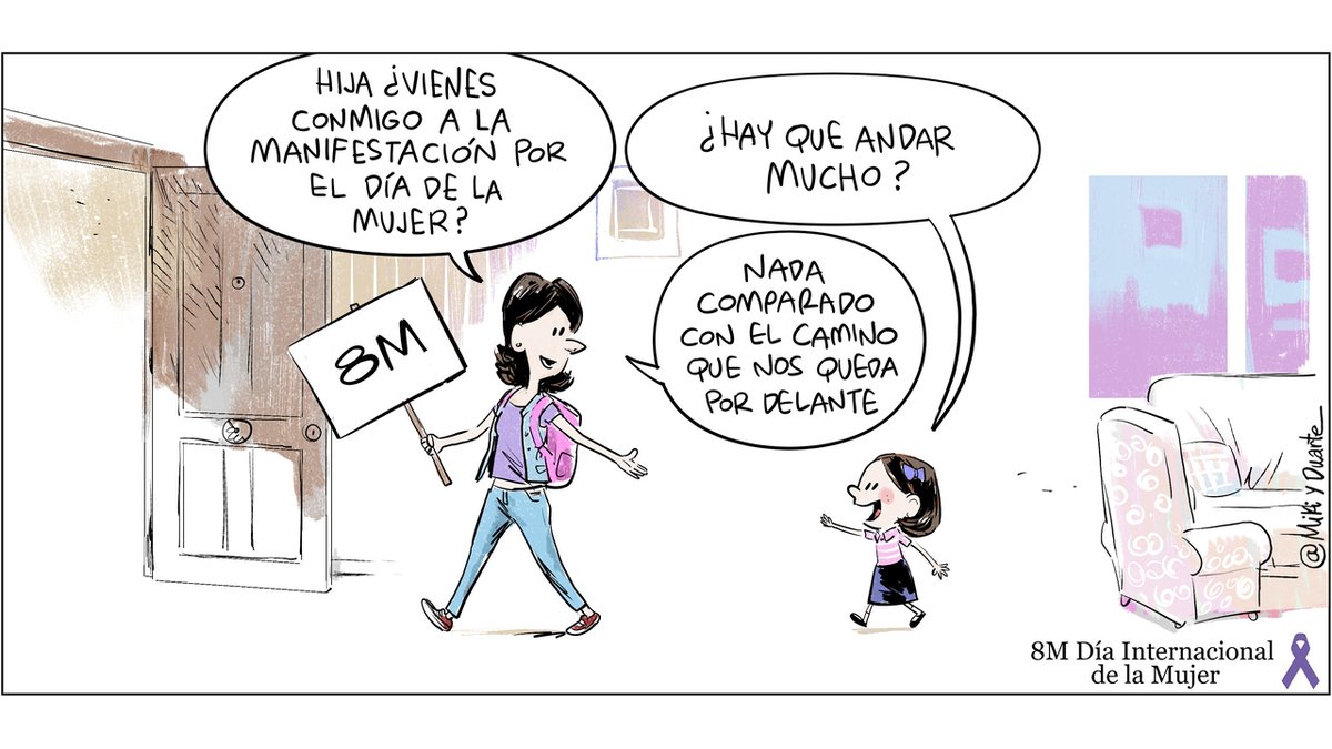 📆 #BuenosDías
Hoy, #8M en la viñeta de <a href="/mikiyduarte/">Miki&Duarte</a> 
#FelizViernes a todos y #FelizFinde