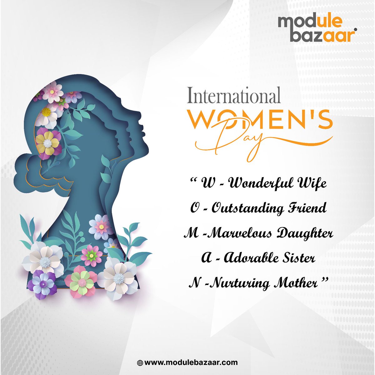 ModuleBazaar's tweet image. Happy International Women&apos;s Day!  Today, we celebrate the remarkable achievements, resilience, and strength of women worldwide.  Let&apos;s honor the trailblazers who continue to inspire us every day. 

#egs #egrovesystem #womensday #celebration #womenpower #womenempowerment