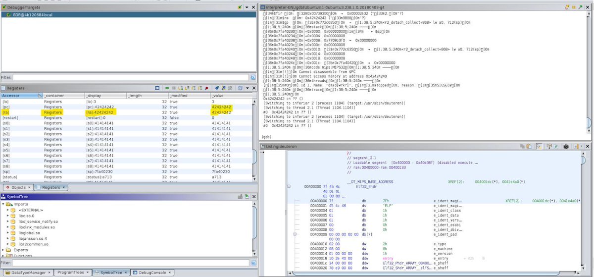 0xor0ne's tweet image. IoT devices reverse engineering and security analysis (+using Ghidra for debugging)
Excellent series by @ArtResilia
Part 1: artresilia.com/iot-series-i-a…
Part 2: artresilia.com/iot-series-ii-…
Part 3: artresilia.com/iot-series-iii…
Part 4: artresilia.com/iot-series-iv-…
#iot #cybersecurity