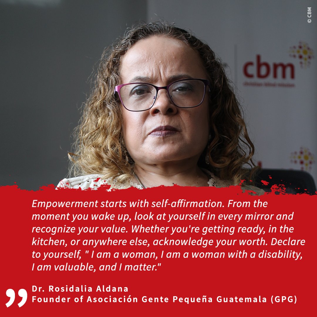 Join us to mark International Women's Day with Rosidalia Aldana, a dedicated UN expert for Disability Rights (2021-2024). She sits down for an exclusive interview with CBM representative Juliana Turqui in Guatemala: loom.ly/6hzcBZk #InspireInclusion #IWD2024