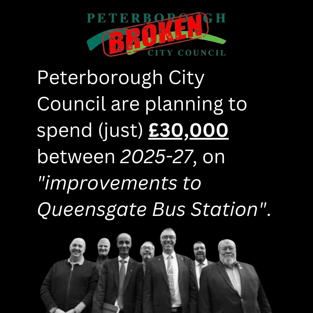 🚍🌧️ That'll help fix one or two of the leaks, I guess⁉️
🔗 democracy.peterborough.gov.uk/documents/g496…
#PCCfinancialCrisis #Peterborough #PboroShittyCouncil #PeterboroghFirst #Section114 #Bankruptcy #TaxPayers