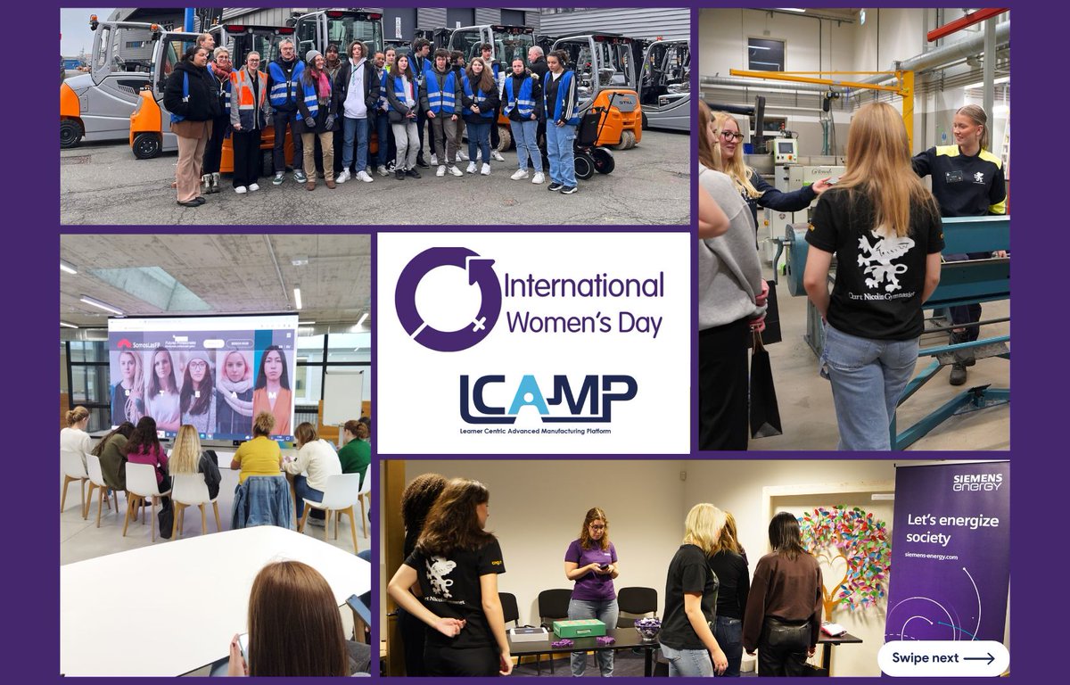 🟣To mark #InternationalWomensDay  , let's shine a spotlight on the good practices, projects and initiatives that LCAMP-ers are promoting to inspire inclusion in the field of #AdvancedManufacturing 
💪#WomenInManufacturing #IWD2024 #InspireInclusion 

⬇️lcamp.eu/2024/03/08/int…