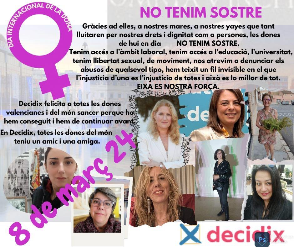 decidix's tweet photo. #8M
#DiaInternavionaldelaDona
Es un dia de celebració important per a totes les dones del món, per a que valorar tot lo que s'ha conseguit fins ara que es molt i lo que està encara per conseguir! 💜
#Decidix per l'igualtat https://t.co/xKruP1Xd32