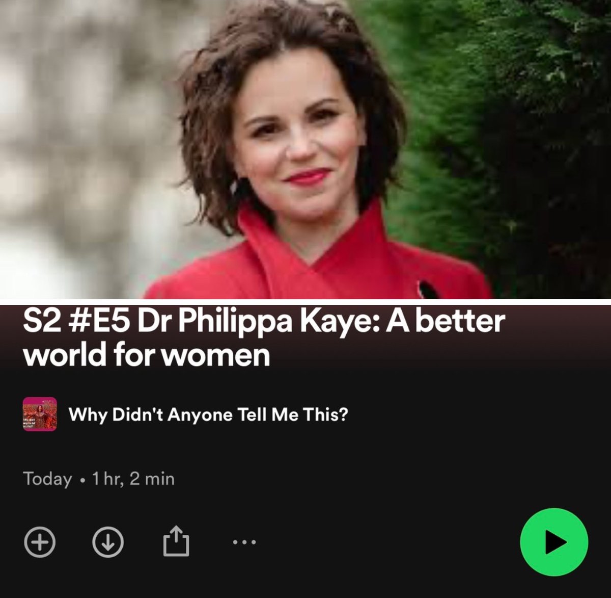 For international women’s day - todays podcast is with the amazing @drphilippakaye and we discuss a better world for women. We want you all to lead your best life ever. #IWD24 listen on all podcast channels. ❤️❤️