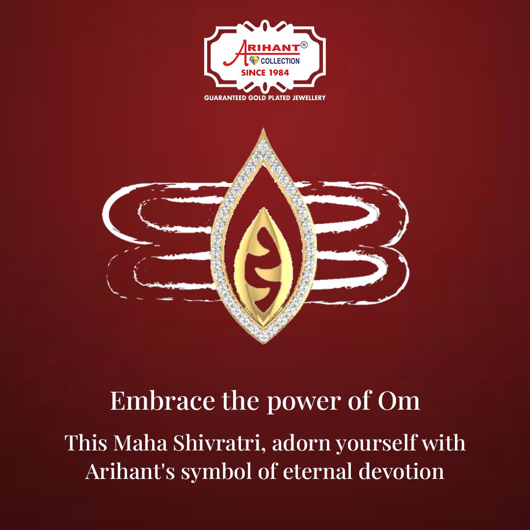 Celebrate Maha Shivratri with Arihant Collection’s divine Om jewellery collection! Embrace the symbol of eternal devotion and adorn yourself in spiritual elegance!💫🌟
#Mahashivaratri2024 #MahaShivaratri #mahakal #goldplatedjewelry #omjewelrycollection #jewelrywholesaler #arihant