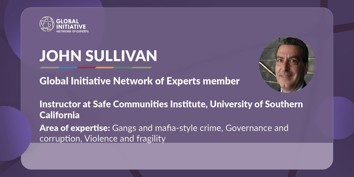 GI_TOC's tweet photo. John Sullivan has joined the #GINetwork recently. He has specialized throughout his career in emergency operations, #terrorism, and intelligence. 🛡️ https://t.co/Od3o2Q24hT