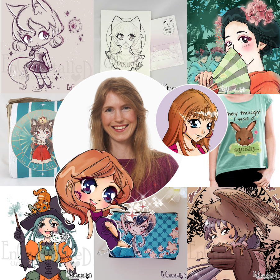 EnChantalled's tweet photo. Laat ik vandaag wat impressies van de EnChantalled webshop geven. 😃

Ik maak geen fanart van bekende series, alles is 100% origineel en door mij getekend. 

Neem rustig een kijkje op: https://t.co/G3HuoOwdGv

#mangakunstenaar #kawaiiwebshop #cadeauidee https://t.co/fG38zJLBta