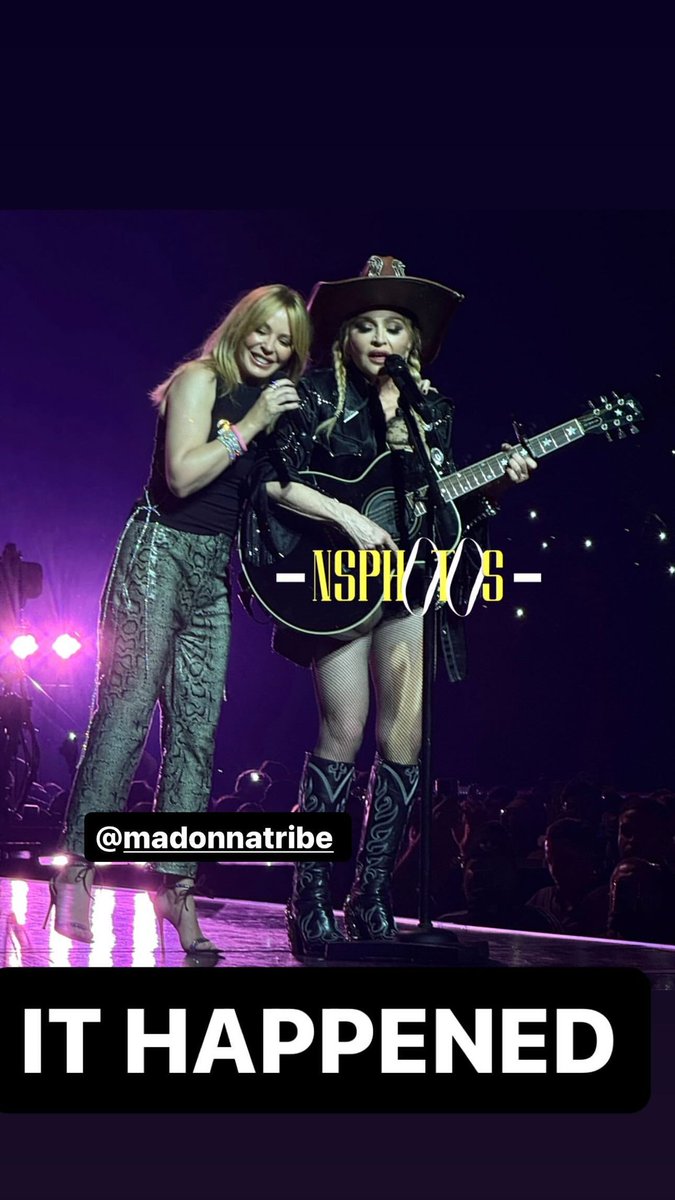 Finally fucking finally!!!
#Madonna #KylieMinogue
#MadonnaCelebrationTour