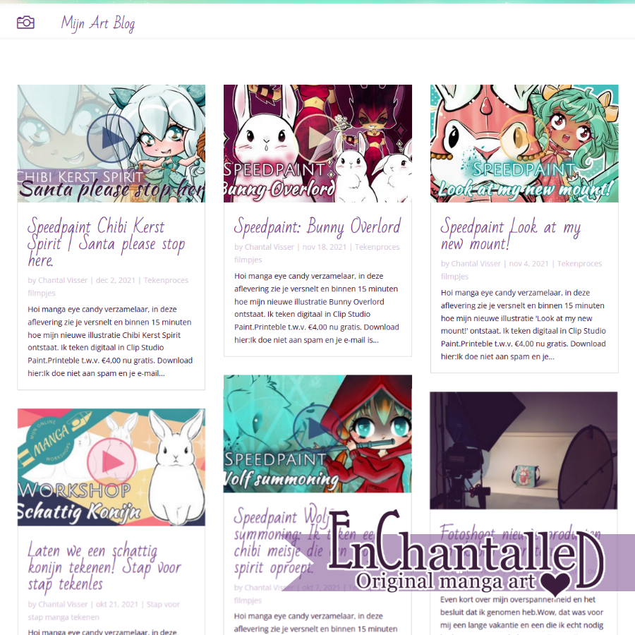 Laat ik vandaag wat impressies van de EnChantalled webshop geven. 😃

Ik maak geen fanart van bekende series, alles is 100% origineel en door mij getekend. 

Neem rustig een kijkje op: enchantalled.com

#mangakunstenaar #kawaiiwebshop #cadeauidee