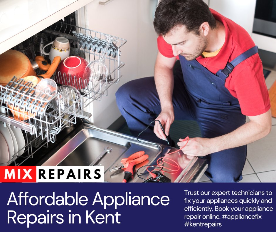 MixRepairs's tweet photo. Need a quick fix for your electric #oven, #dishwasher, or #washing #machine? 🔧 

Look no further than Mix Repairs in #Maidstone, #Kent! Our expert team provides top-notch #appliance #repairs and white goods #maintenance. 🛠️💡 

Book online today at https://t.co/8Ez4cMmCAn https://t.co/HiRLx4SnxU
