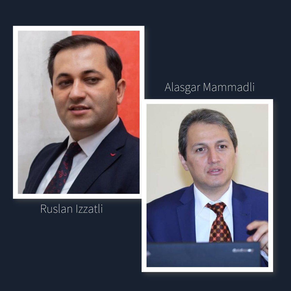 Founding board member of 'Platform III Republic' Ruslan Izzatli and media law specialist, co-founder of 'Toplum TV' Alasgar Mammadli were detained by police.