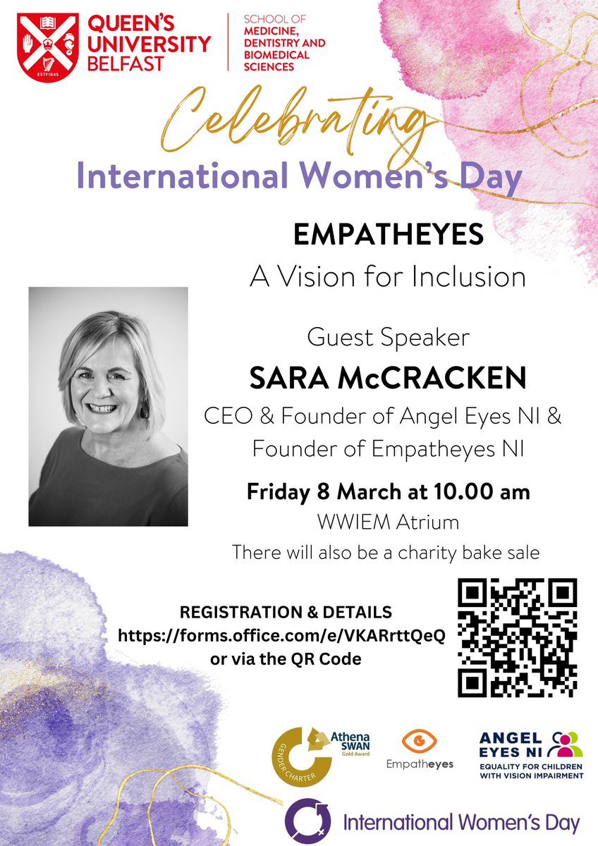 smdbsgeo's tweet photo. Just a reminder of today's IWD event.  Come along to the WWIEM Atrium for 10am to hear Sara McCracken speak on A Vision for Inclusion.  There will also be a charity bake sale - stock up on some goodies before Mother's Day! #IWD24 https://t.co/bDCgHVlexm