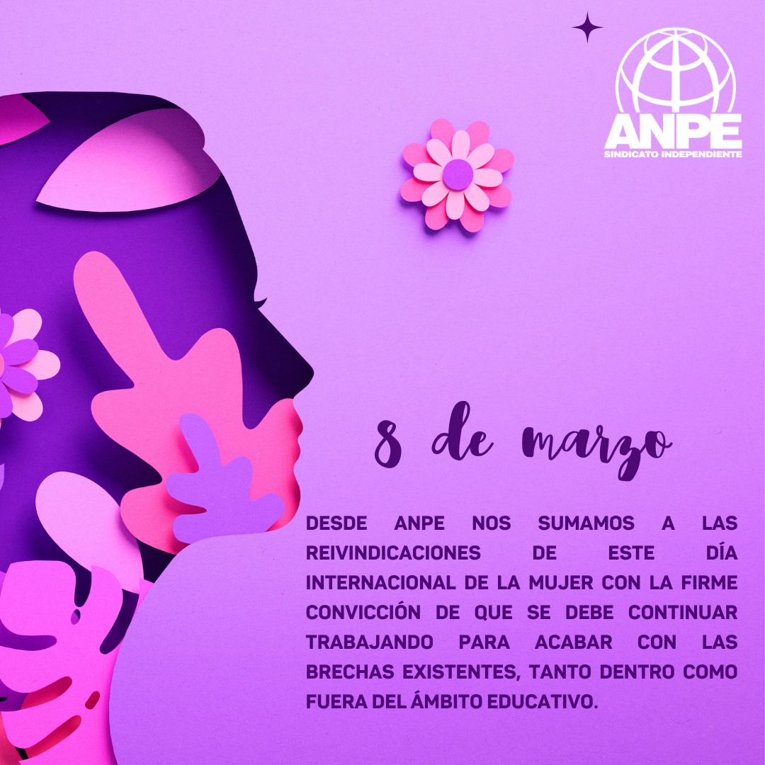 AnpeNavarra's tweet photo. Este 8M, ANPE pone en valor el papel de la educación para avanzar hacia una sociedad más igualitaria.

Nos comprometemos con una educación en la que el respeto, la diversidad y la equidad sean valores compartidos sobre los que construir el futuro. 

#anpenavarra #anpe https://t.co/91sTkk9JdX