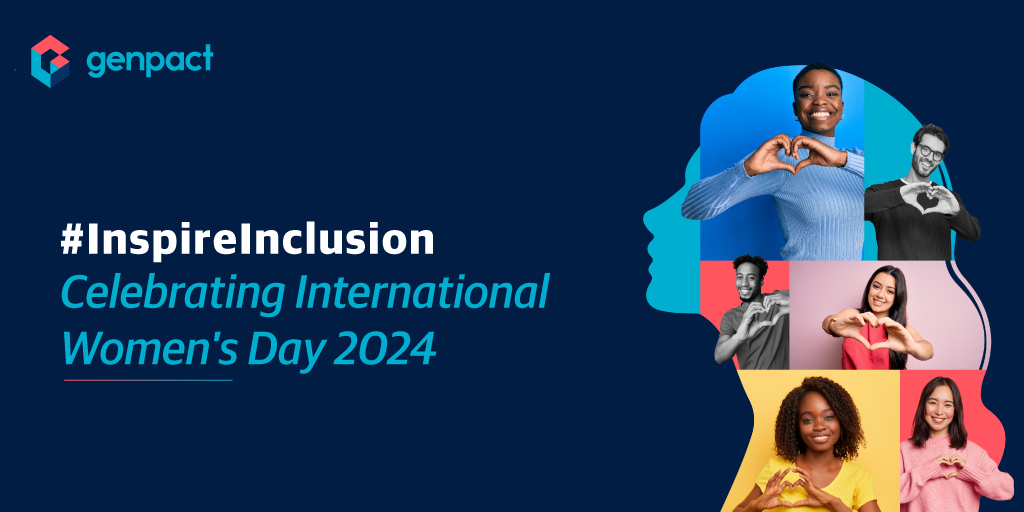 Celebrating #IWD2024 with a pledge to #InspireInclusion. At Genpact, our leadership development, mentorship programs, and employee resource groups are designed to attract, develop, and train women at every stage of their careers. Together, we are creating lasting change.