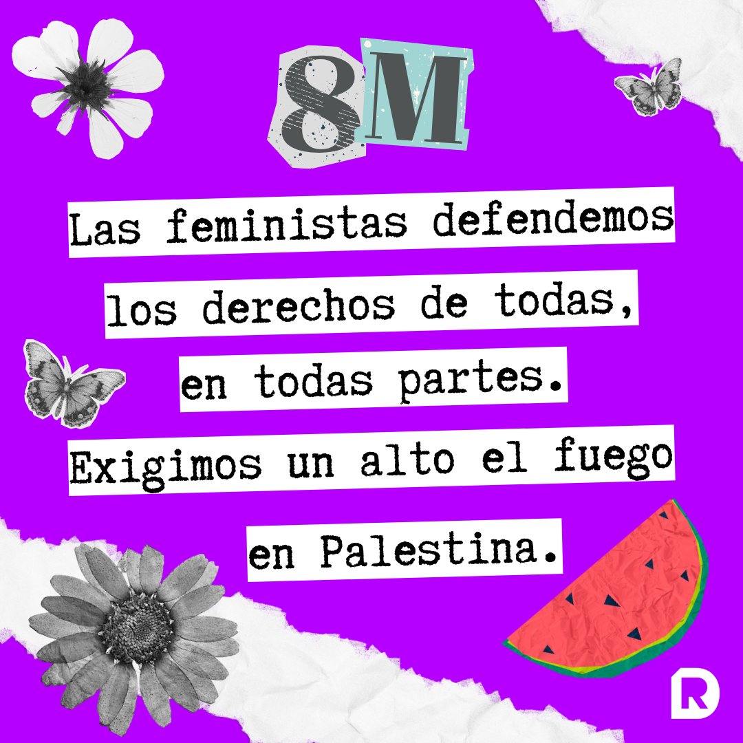 redongdmadrid's tweet photo. 🧵💜Compartimos un hilo con contenidos feministas de la Red para este #8M2024.  

📢Hoy y siempre seguiremos exigiendo un alto el fuego en Gaza. Porque esto es también una cuestión feminista. #CeasefireNOW 

🇵🇸Porque no habrá paz en el mundo, sin paz en Palestina. https://t.co/oIRTeWmHv8