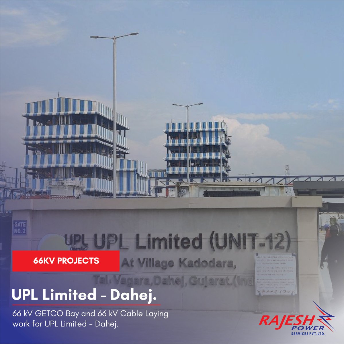 RPSPvtLtd's tweet image. Powering Progress at UPL Limited - Dahej! Our 66kV project illuminates the way forward, lighting up the path to success. 💡⚡ Visit our website rajeshpower.com and contact us today to energize your ventures! #RajeshPower #66KVProjects #ElectrifyingGrowth
