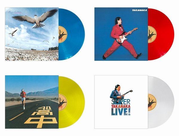 Four Masayoshi Takanaka albums will be remastered and reissued in color vinyl this august.
Seychelles, Takanaka, An Isatiable High, and Super Takanaka  Live!
hmv.co.jp/news/article/2…