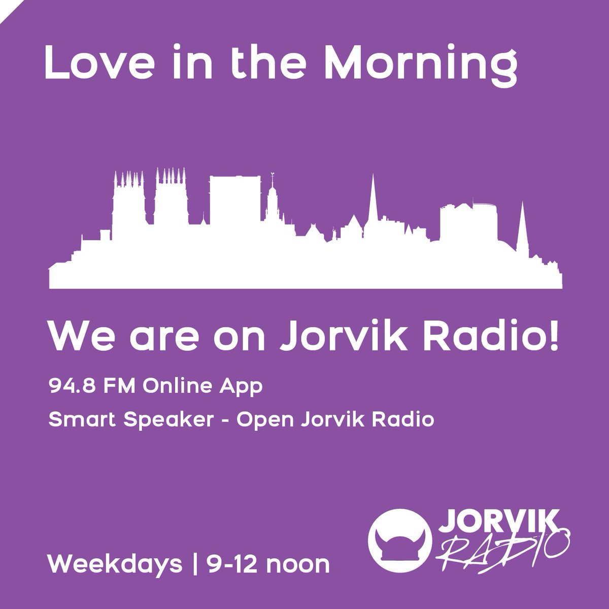 We're on Jorvik Radio this morning, celebrating International Women's Day 🙌 Tune in if you can!