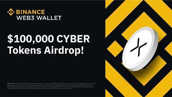Kaitou0810's tweet photo. Giveaway 100$ cho 10 người may mắn khi hoàn thành nhiệm vụ Mint CyberID trên ví Binance Web3

Thời gian: tới 6h59p sáng ngày 12/03/2024 

Thể lệ tham gia:

1. Đăng kí xác minh tài khoản Binance https://t.co/s50azNCG4W

2. Like, Repost bài viết 

3. Comment địa chỉ ví USDT mạng Bep20

4. Mint CyberID theo hướng dẫn https://t.co/M6GPqzodNF 
 
Sau ngày 12/3, thì 10 người may mắn đủ điều kiện sẽ được check và công bố sau 48h. Chúc anh em tham gia vui vẻ

Ngoài ra, Cổng farm AEVO đã chính thức mở, mọi người có thể Stake BNB và FDUSD để nhận AEVO theo giờ luôn nhen

Link chi tiết https://t.co/hS4Ec3cVk3

Tham gia group Telegram Binance Viet Nam https://t.co/kGmNU4UJlW và Follow   
@binance_vietnam để không bỏ lỡ những thông tin về thị trường luôn nhé

#Binance #Cyber #AEVO