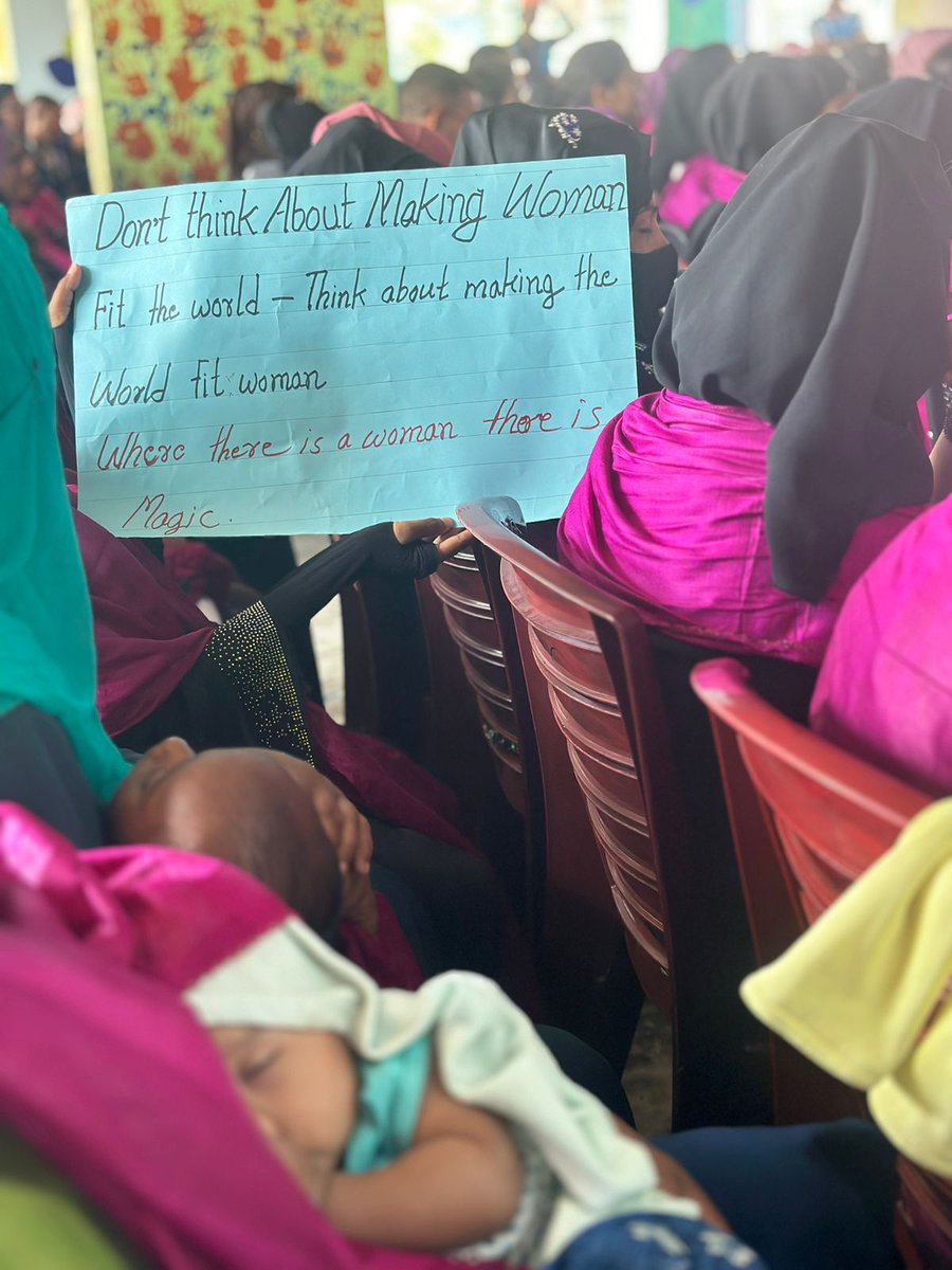 Ogacheri's tweet photo. On #InternationalWomensDay, we celebrate the strength and resilience of refugee women #BhasanChar
Take a stand with #ProtectionSector and #InvestInWomen to empower, support, & amplify the voices of those who inspire us every day.
#IWD2024 #WithRefugees #WomenEmpowerment #OneUN https://t.co/TrZZtftrnA