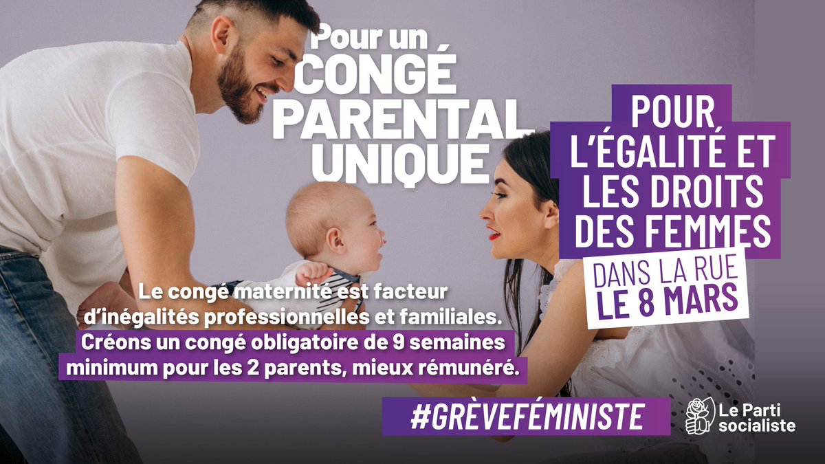 Il y a encore du chemin pour l’égalité ! Voici quelques unes des propositions du @partisocialiste #GreveFeministe #8mars