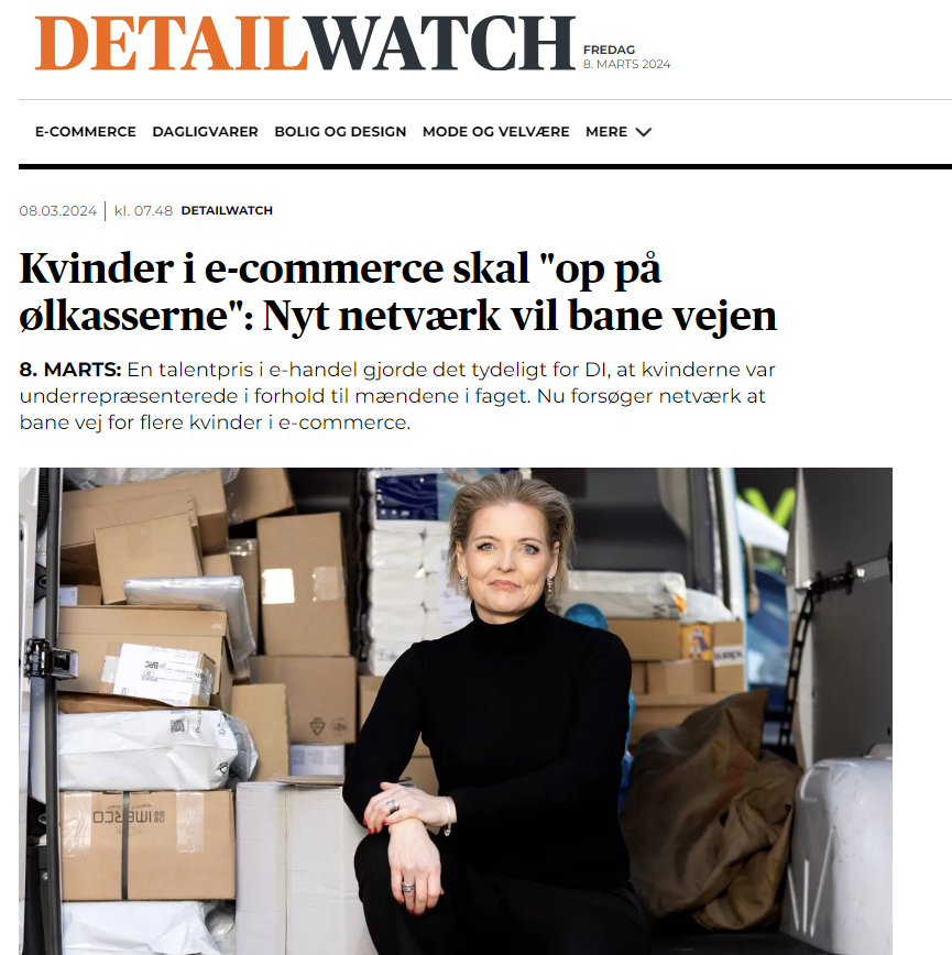 Nu om dage er #ecommerce et fag i kraftig vækst. Men hvor er kvinderne? Det er dumt, at vi afskærer os fra halvdelen af vores talentmasse, <a href="/MieBilberg/">Mie Bilberg</a>  #8marts ♀️ #dkpol #dkbiz detailwatch.dk/article1687230…