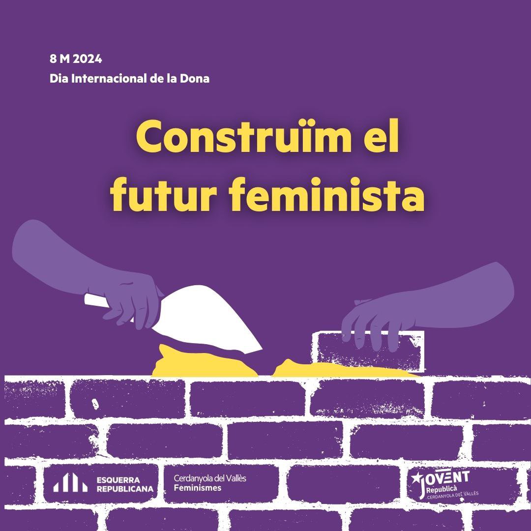 📣Us animem a participar activament als actes i manifestacions per visibilitzar el feminisme com a moviment transformador per a una societat més justa i més igualitària. 💜
