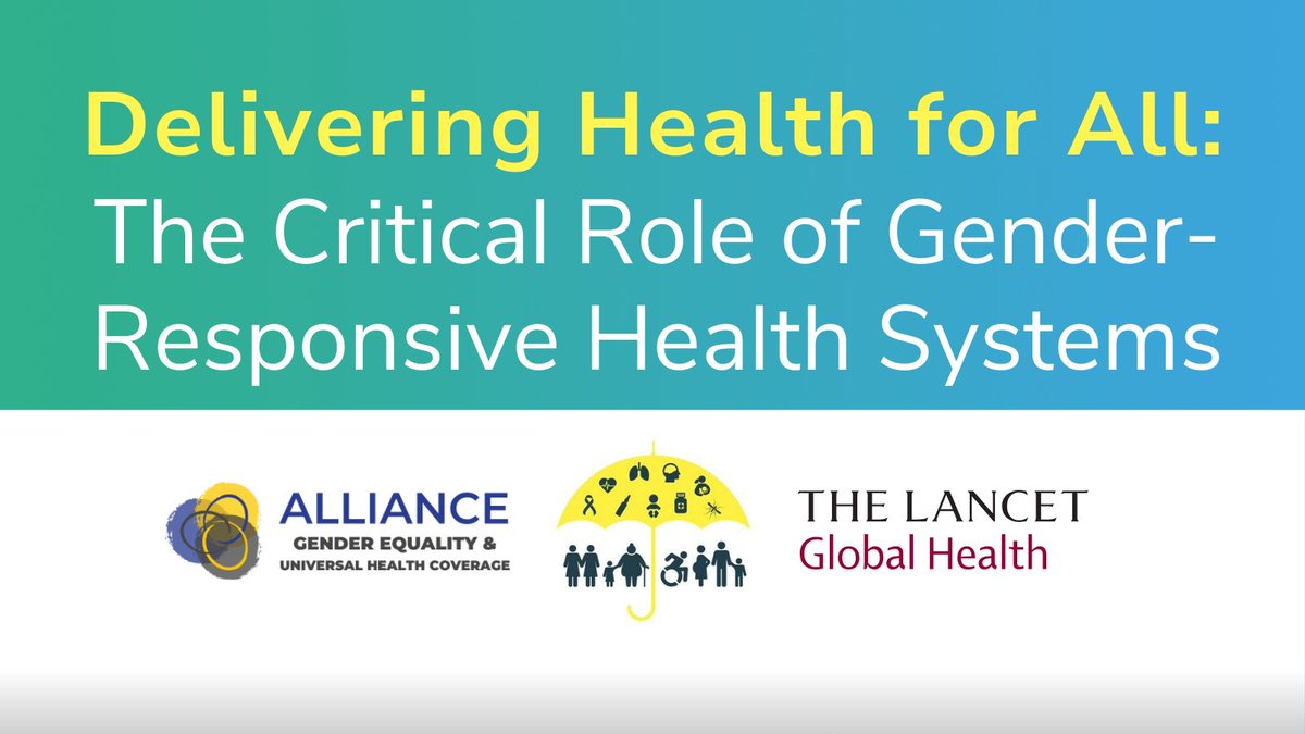 This #IWD2024, our partnerships are calling for a gender-responsive approach to achieve #UniversalHealthCoverage☂️ Health systems strengthening efforts must proactively confront gender bias and discrimination. Learn more in our article in @LancetGH 👉thelancet.com/journals/langl…