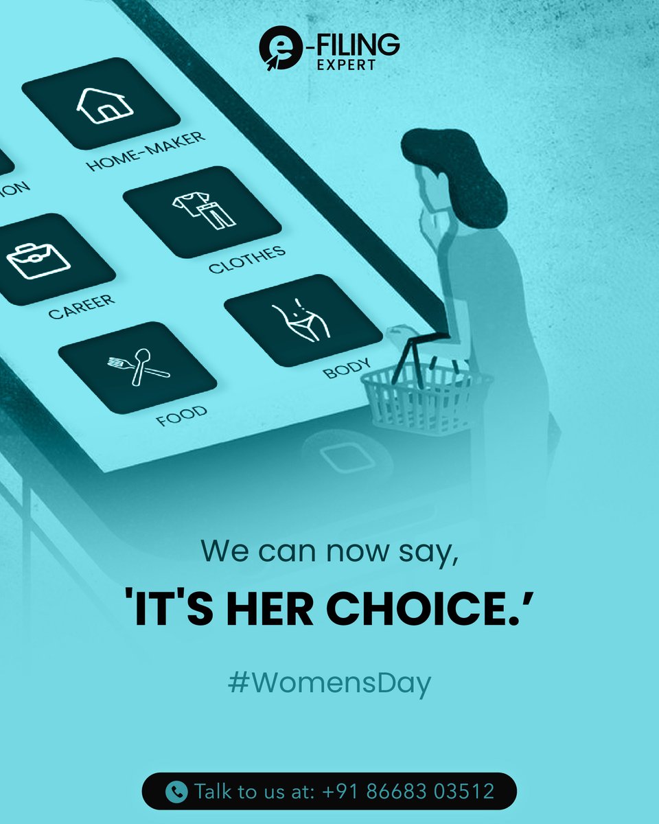 This Women's Day, let her make the choice.💫

#WomensDay #EmpowerWomen  #WomenEmpowerment #CelebrateWomen  #StrongWomenStrongSocieties #Equality #Feminism  #GirlPower #WomenRights #womenempoweringwomen #WomenUnited  #WomenEmpowermen #WomenSupportingWomen