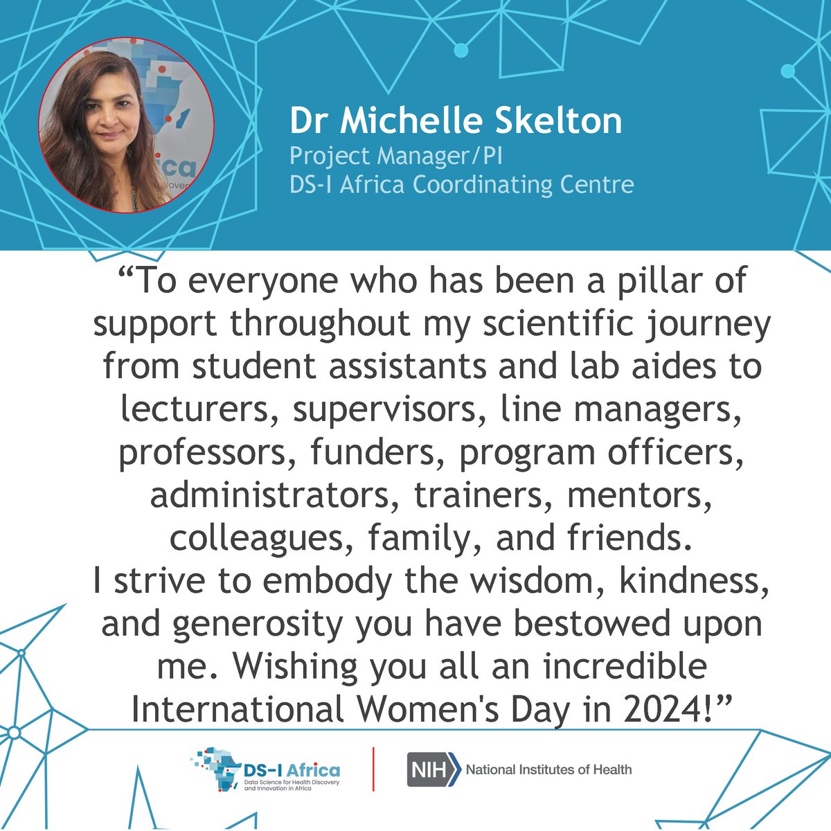 Meet Dr Michelle Skelton from DS-I Africa Coordinating Center. dsi-africa.org/project/14