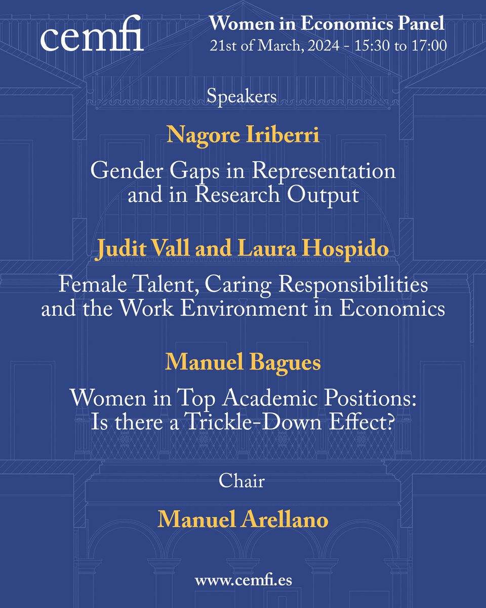 CEMFI organizes a Panel on Women in Economics cemfi.es/all_news_blog_…
