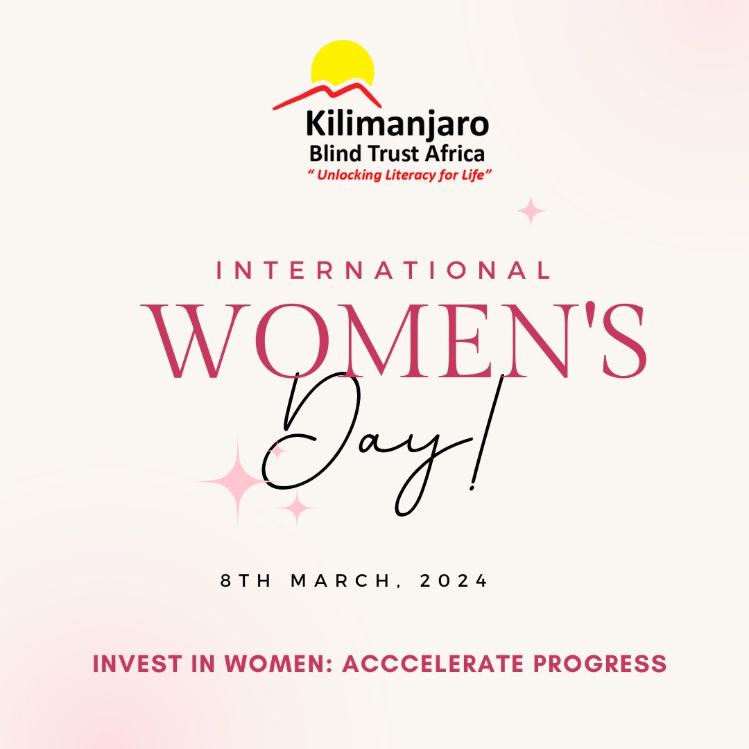 Happy International Women's Day from Kilimanjaro Blind Trust Africa. youtu.be/rzETeP-xIVk