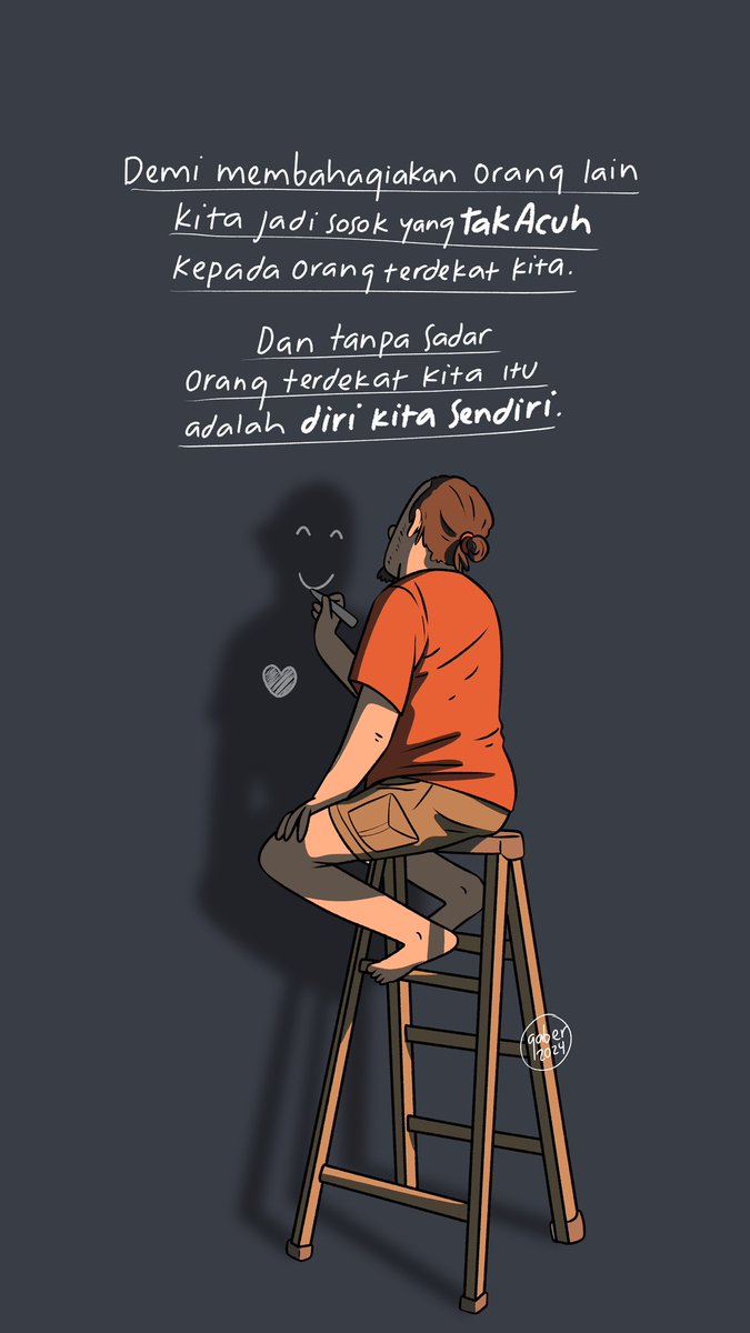 banggaber's tweet photo. Yang kejam sama diri kita adalah diri kita.

#banggaber https://t.co/Jkdx5yVeev
