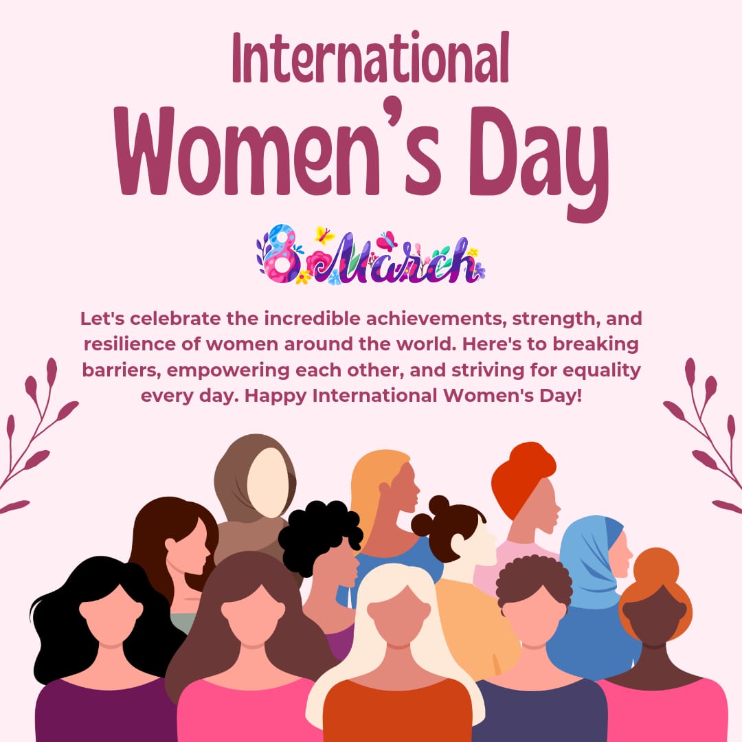 This International Women's Day, let's celebrate achievements of women around the world, while also demolishing barriers they continue to face. Let's commit to challenging stereotypes, advocating for change & creating a more inclusive society where every woman's voice is valued.