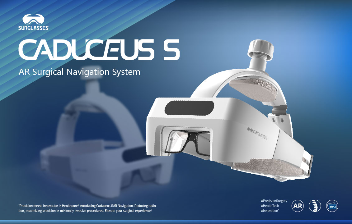 Introducing Caduceus SAR Navigation System & Smart Surgical Glasses: revolutionizing surgical precision. Focus on patients, not screens. Comfort guaranteed. #Smarthealthcare 
#NavigationSystem
