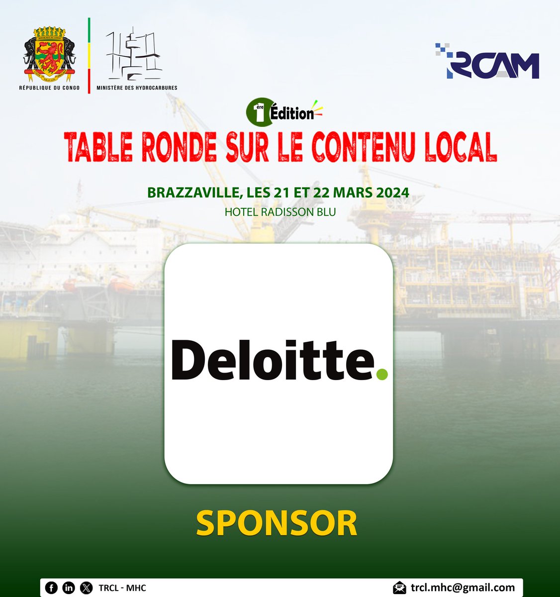 TrclMhc's tweet photo. Elle soutient l'initiative de la mise en œuvre du Contenu Local dans le secteur des hydrocarbures en République du Congo. https://t.co/FJZkmpofQQ