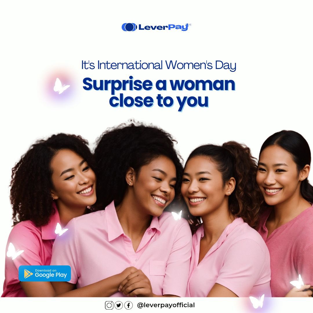 leverpay's tweet photo. It’s International Women’s Day, lets celebrate the women in our lives 
#leverpay #womensday #love #women https://t.co/jVc1YsZPjl
