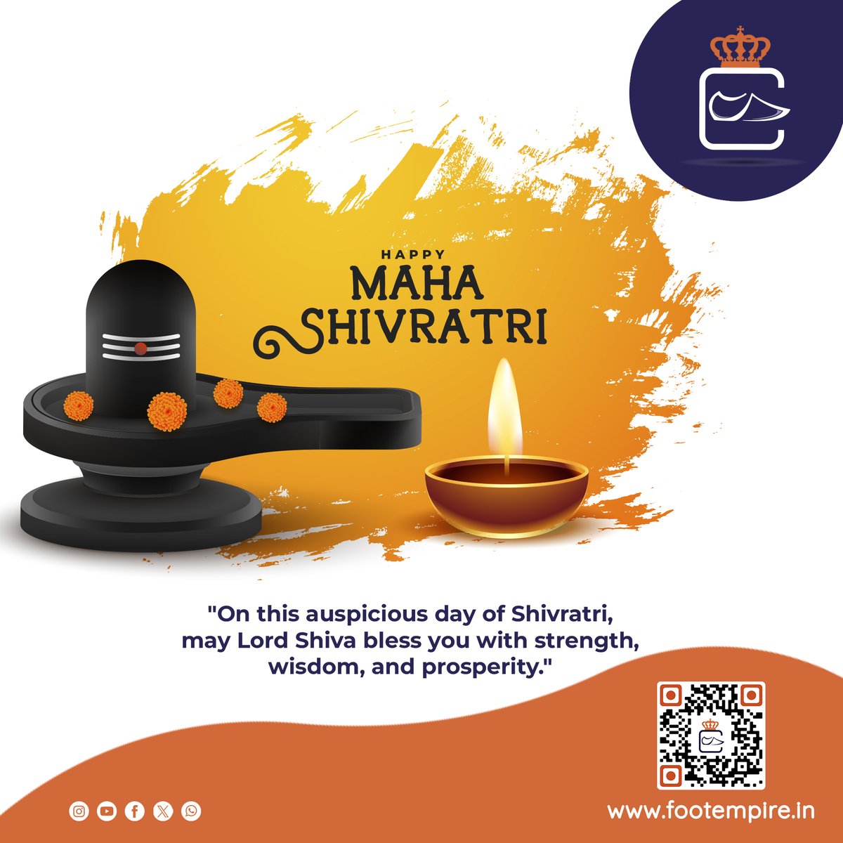 Step into divine comfort this Mahashivratri! Explore our celestial collection of footwear online. 👣✨ #DivineFootwear #MahashivratriSpecial #StepIntoComfort #OnlineShopping #FootwearFashion #FashionBlessings #WalkWithGrace #MahashivratriStyle #FootwearFiesta