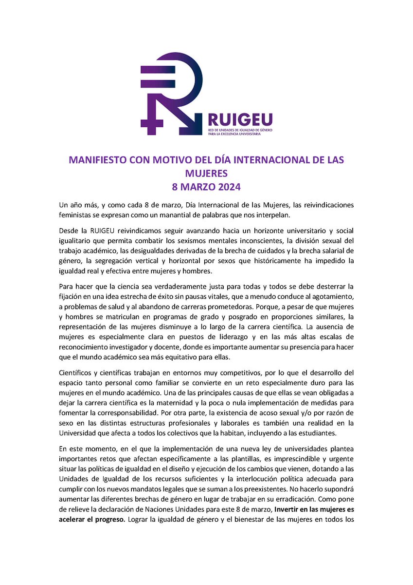 Igualdad UEx tweet media