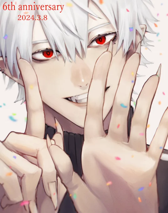 もう片手では足りないね!!!#kuzuart  #葛葉6周年 